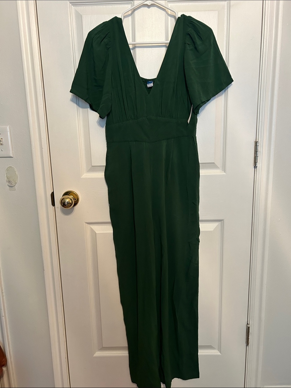 Old Navy Deep Green V-Neck Maxi Dress